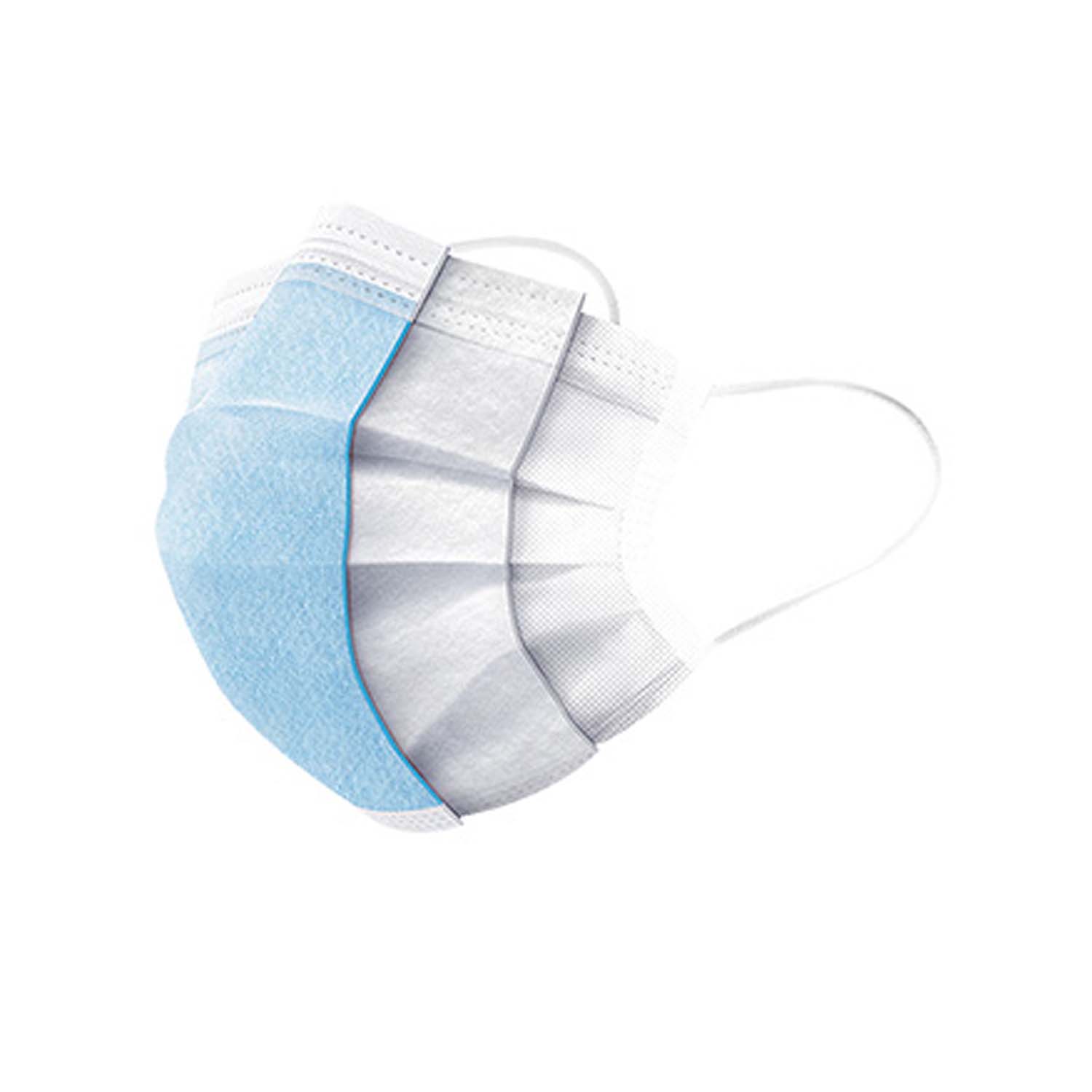 Disposable 3-ply Face Mask, Bag of 3