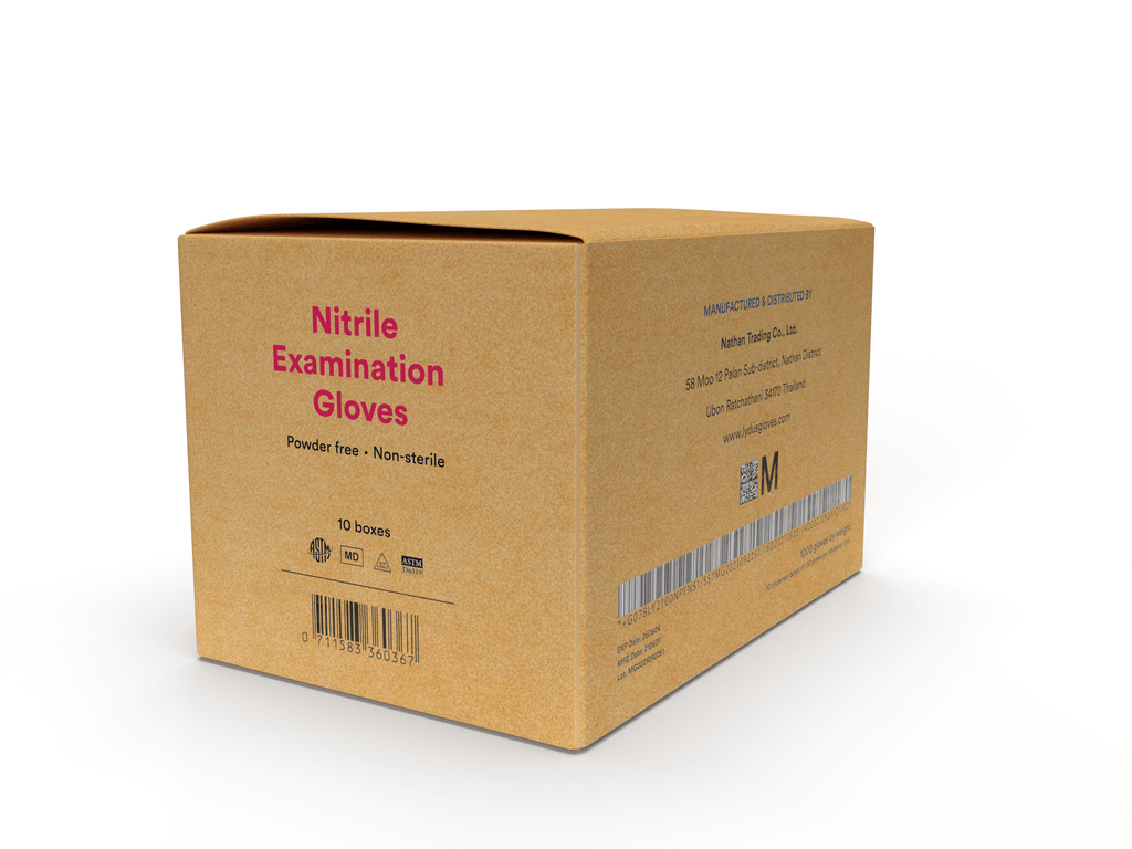 Lydus 5mil Blue Nitrile Examination Disposable Gloves (LBN5), Case of 1000 Wholesale, 5mil (ASTM D6319, FDA 510k)