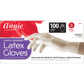 Annie Lightly Powdered Latex Gloves, 100 Count Salon Gloves, White